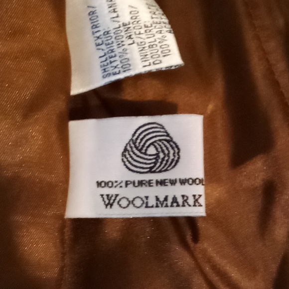 Rena Rowan petite 2 pc brown suit 100% pure new wool size 6P - Picture 6 of 7